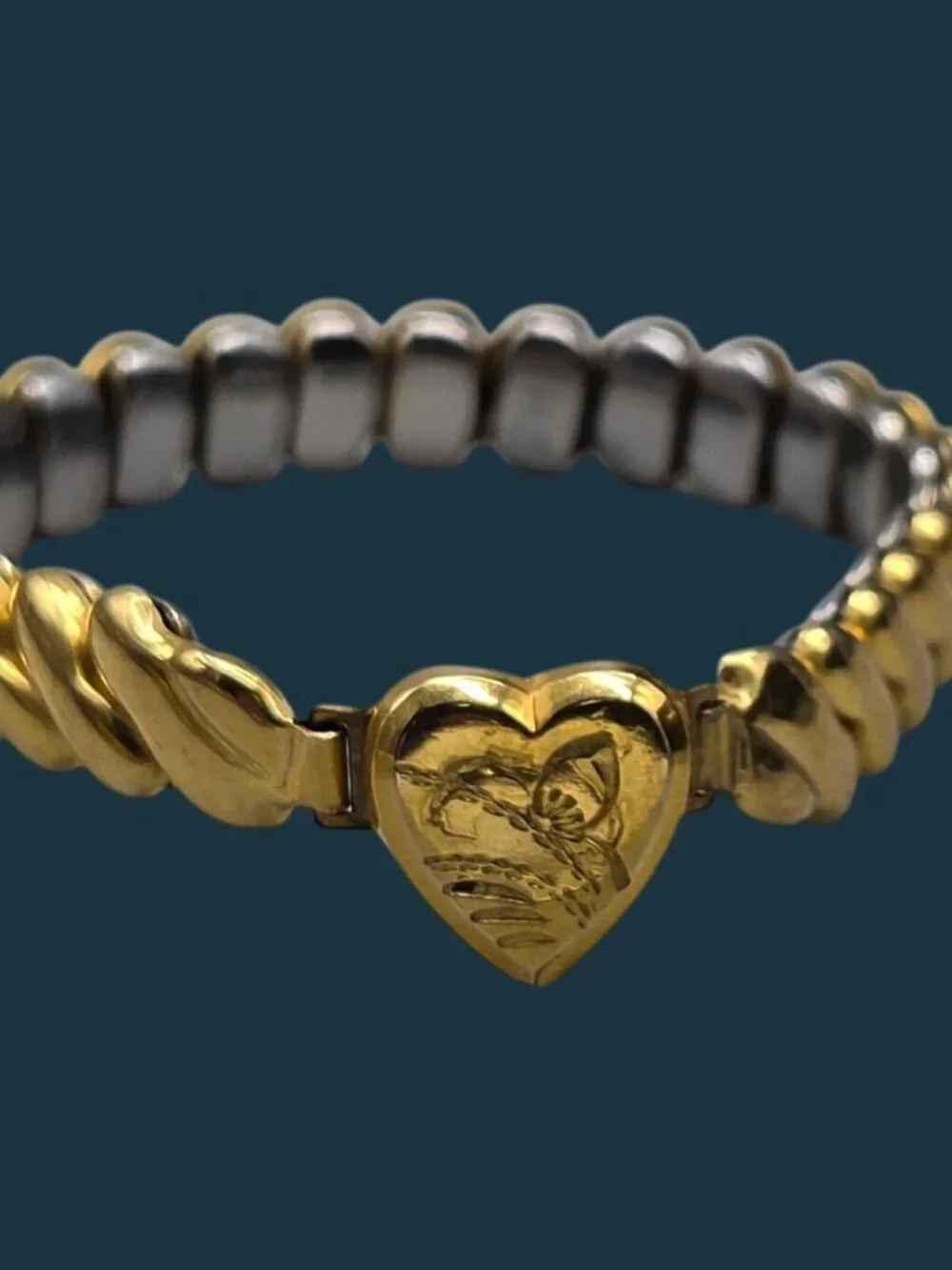 VTG Marvel Mfg Child-Sized Sweetheart Expansion Bracelet 4.5
